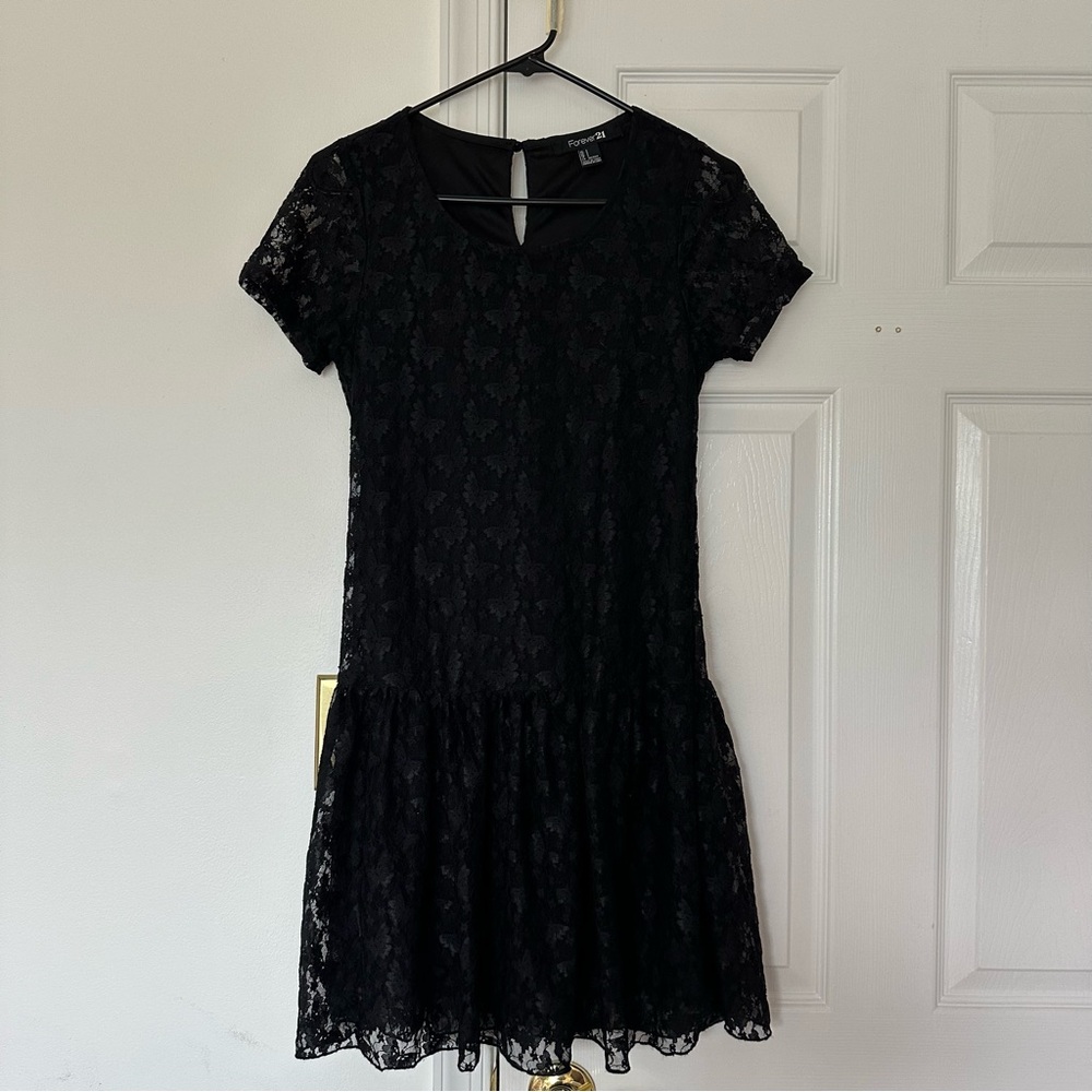 Forever 21 Black Lace Dress